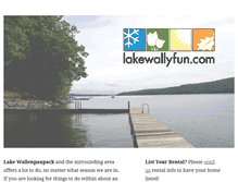 Tablet Screenshot of lakewallyfun.com